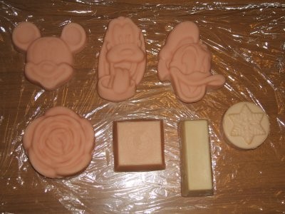Stampo per sapone quadrato rosa, stampo per saponetta in silicone